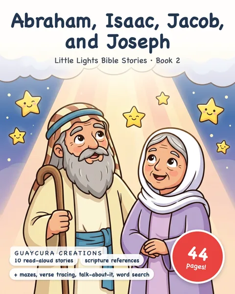 Abraham, Isaac, Jacob, and Joseph printable coloring book