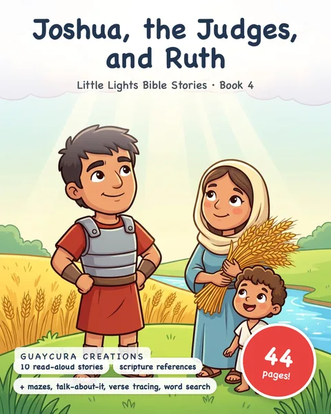 Joshua, the Judges, and Ruth printable coloring book