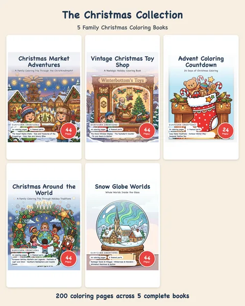The Christmas Collection printable coloring book