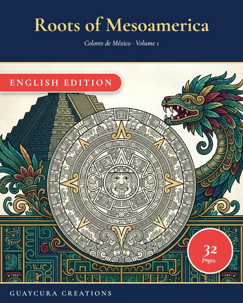Roots of Mesoamerica printable coloring book
