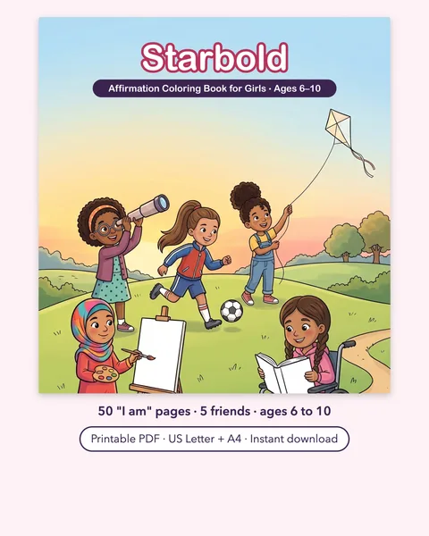 Starbold printable coloring book