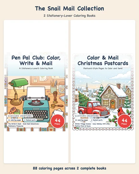 The Snail Mail Collection printable coloring book