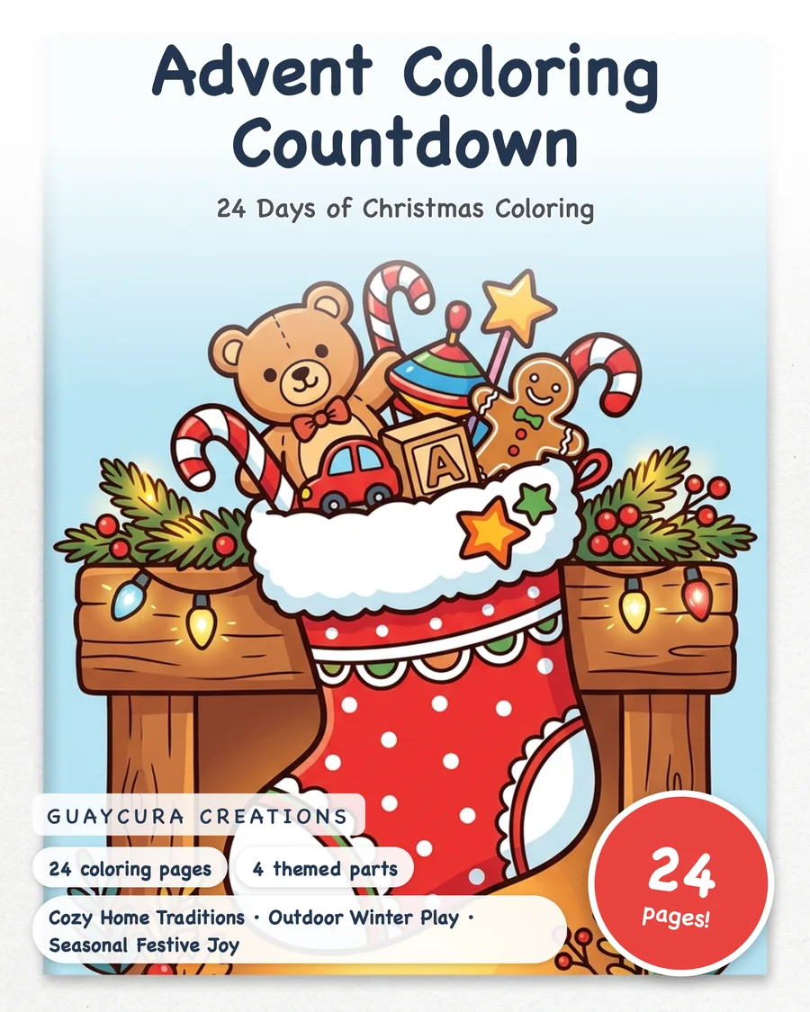 Advent Coloring Countdown — cover main