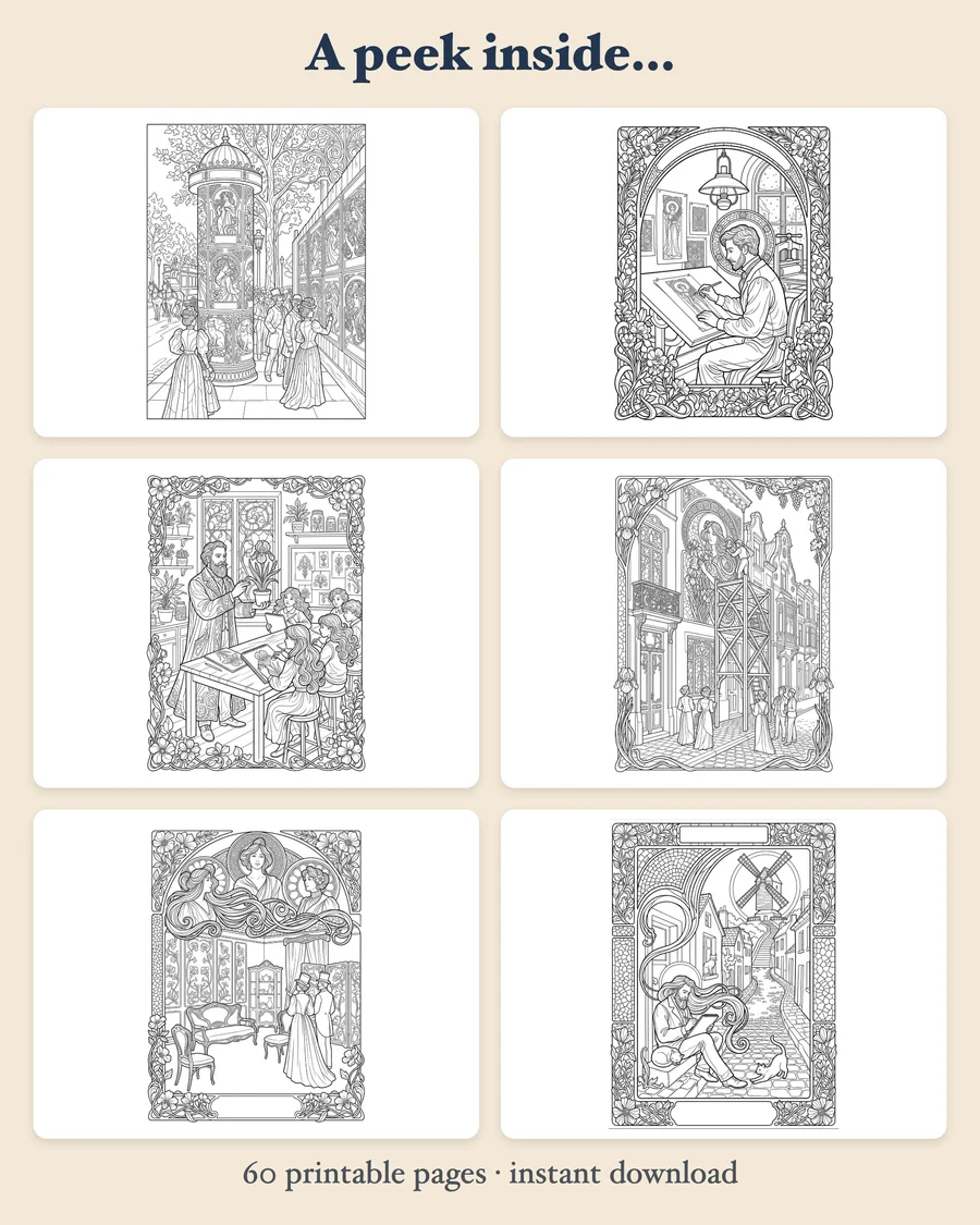 Art Nouveau: The Poster Artists — preview grid
