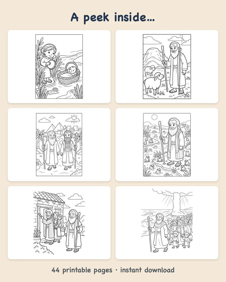 Moses and the Exodus — preview grid