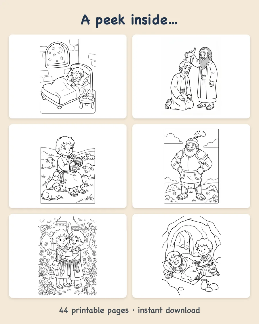 Samuel, Saul, David, and Solomon — preview grid