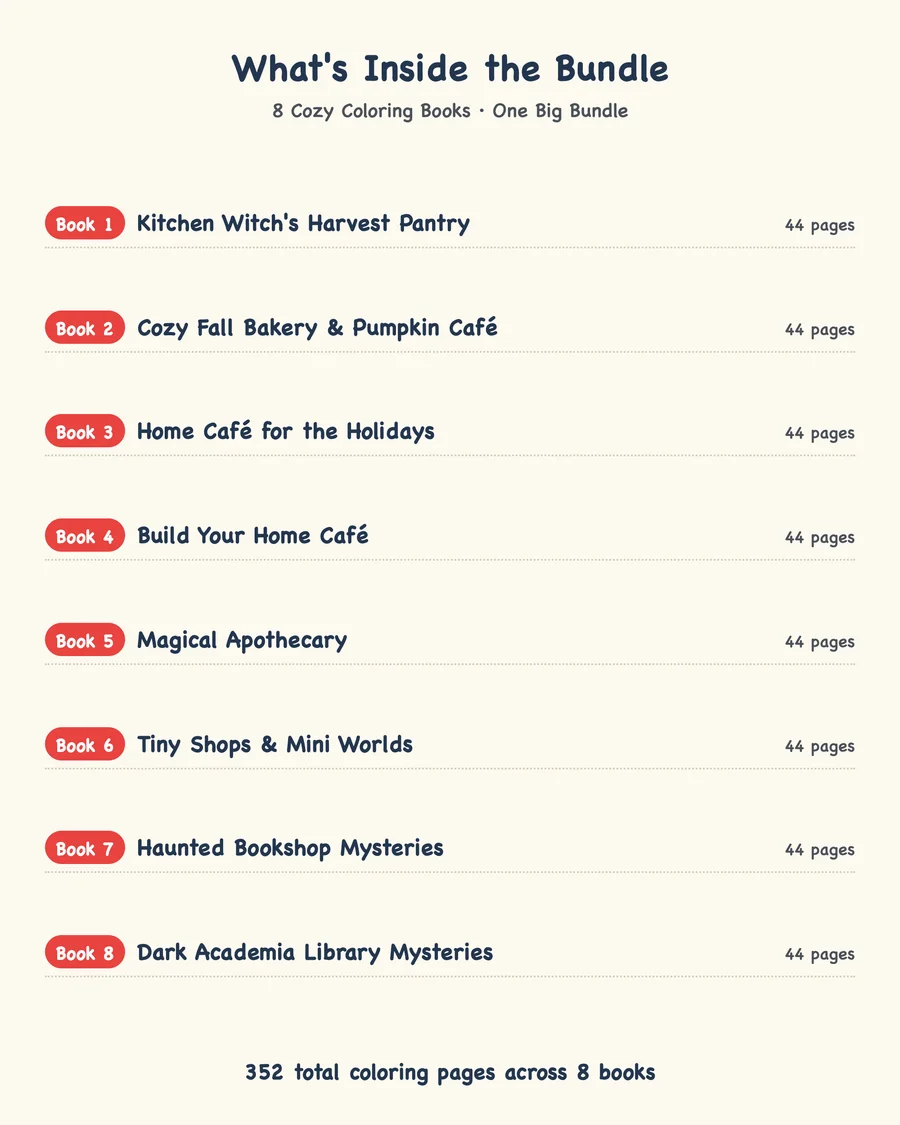 The Cozy Places Collection — bundle contents