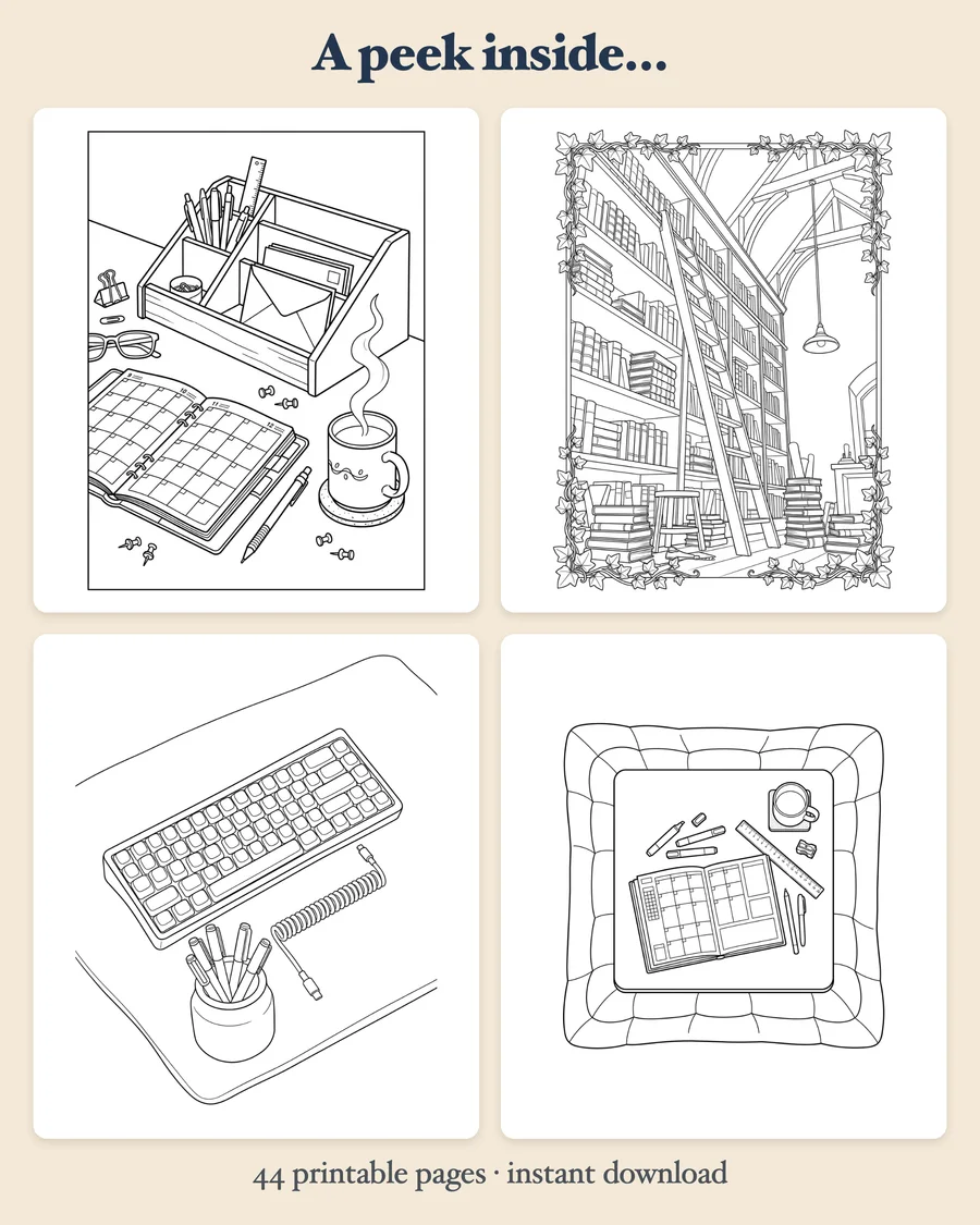 Cozy Study Nooks — preview grid