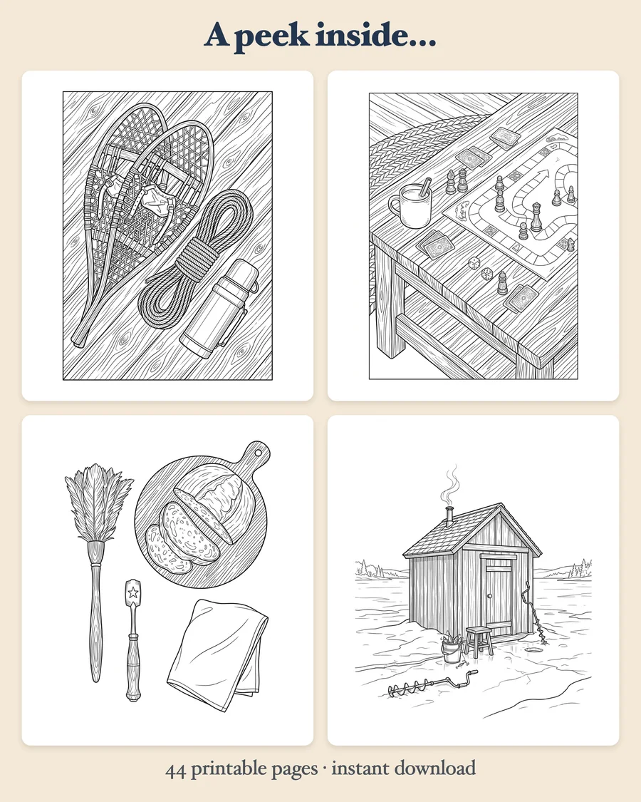 Cozy Winter Cabins — preview grid