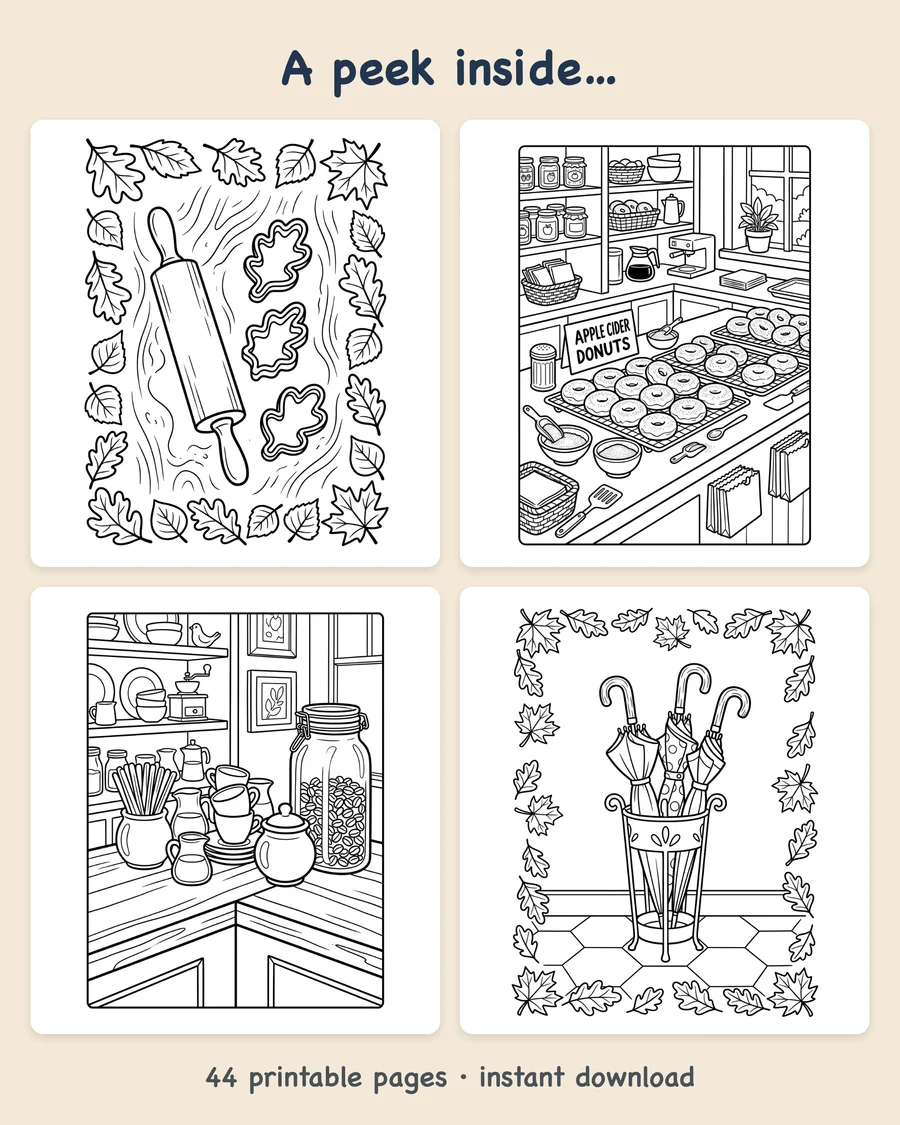 Cozy Fall Bakery & Pumpkin Café — preview grid