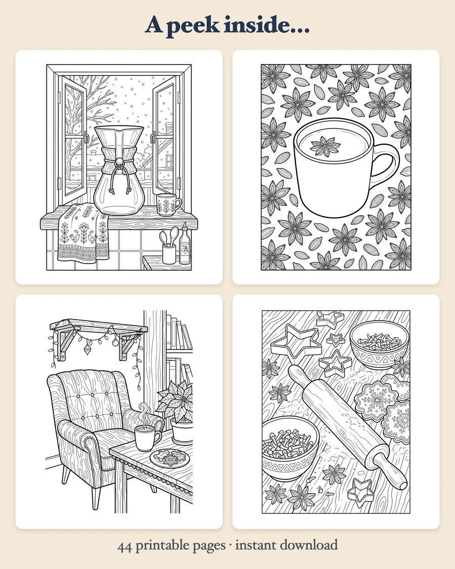 Home Café for the Holidays — preview grid