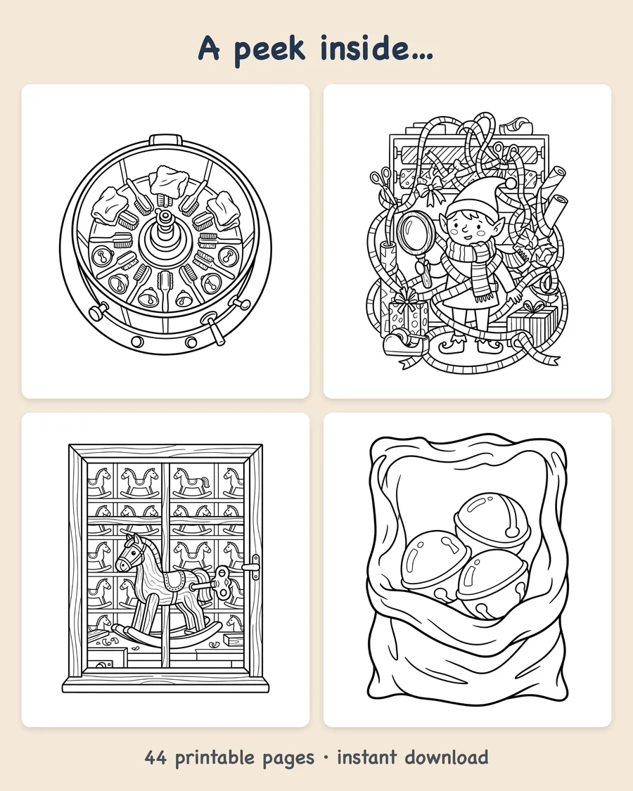 North Pole Workshop Mystery — preview grid