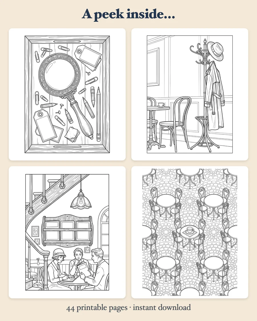 Poets, Paper & Café Corners — preview grid