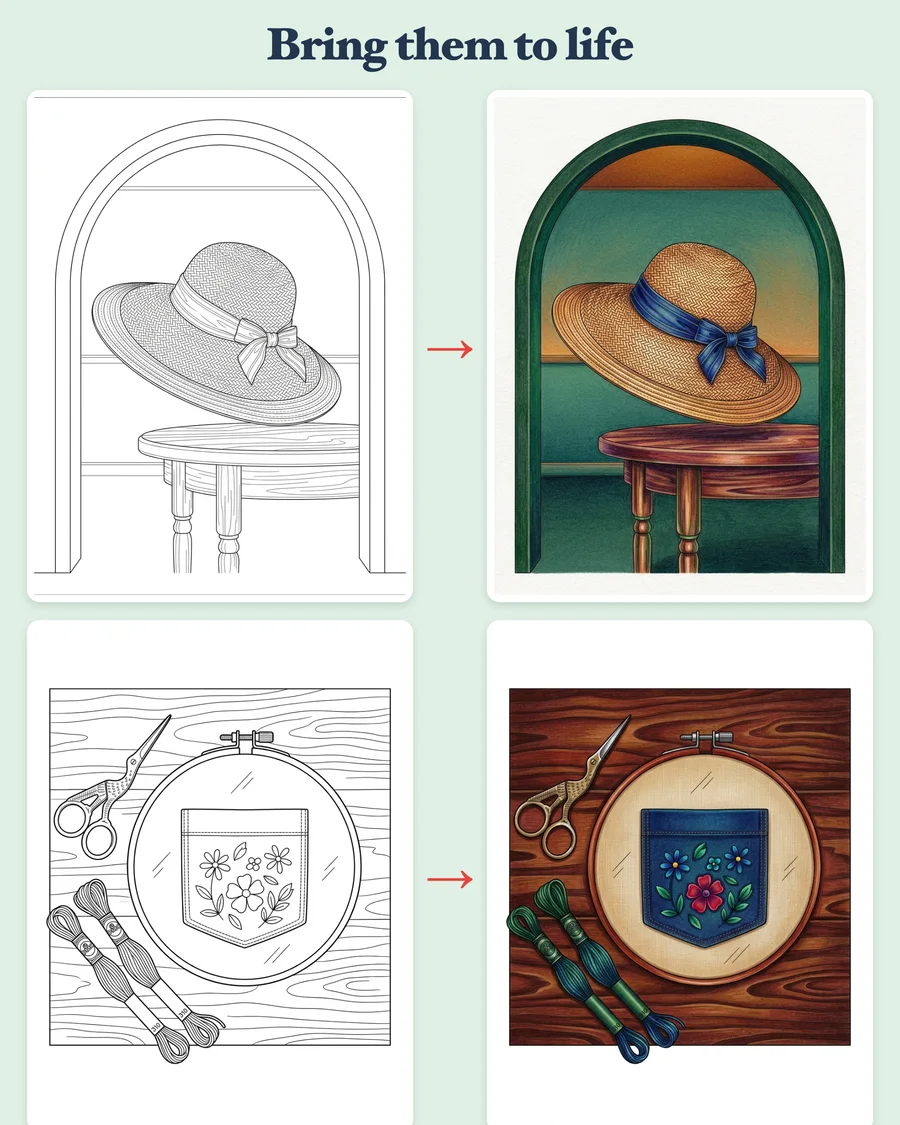 Secondhand Style Makeover — colored examples