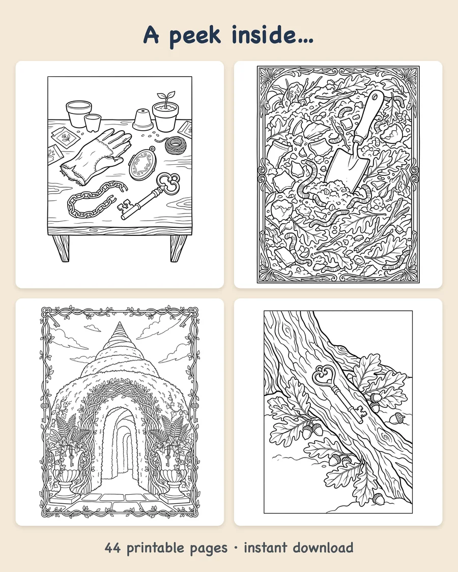 Secret Garden Detective — preview grid