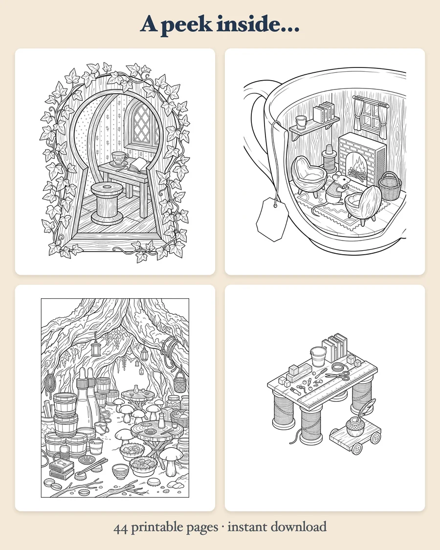 Tiny Shops & Mini Worlds — preview grid