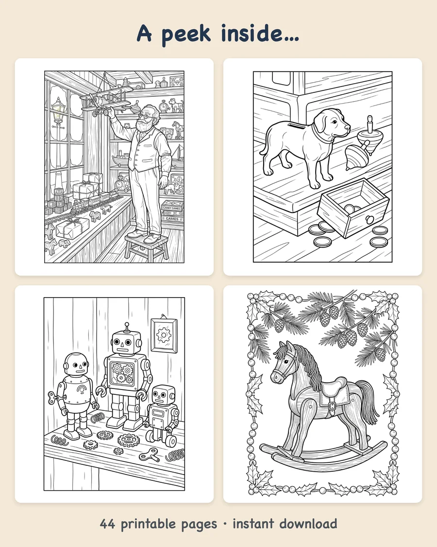 Vintage Christmas Toy Shop — preview grid